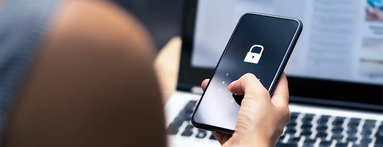 iphone with lock code